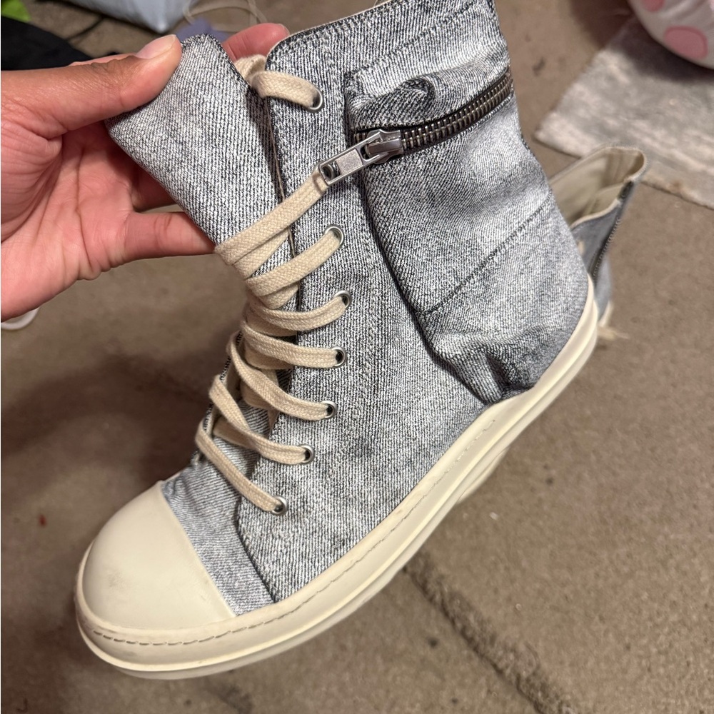 Gray High-Top Women's Sneakers